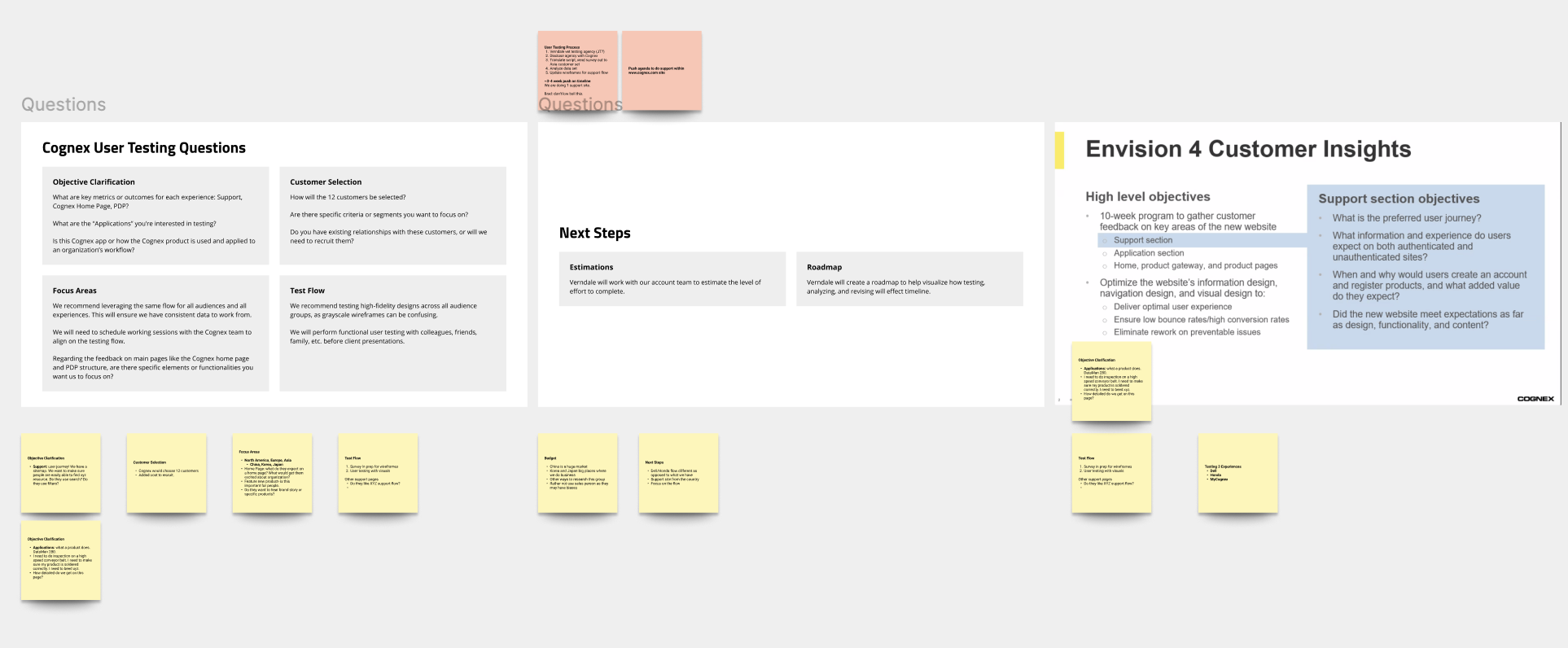 Cognex Envision 4 user research workshop