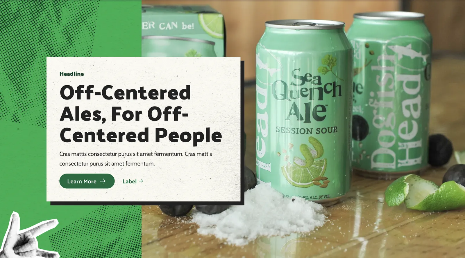 Dogfish Head Sea Quench Ale campaign banner