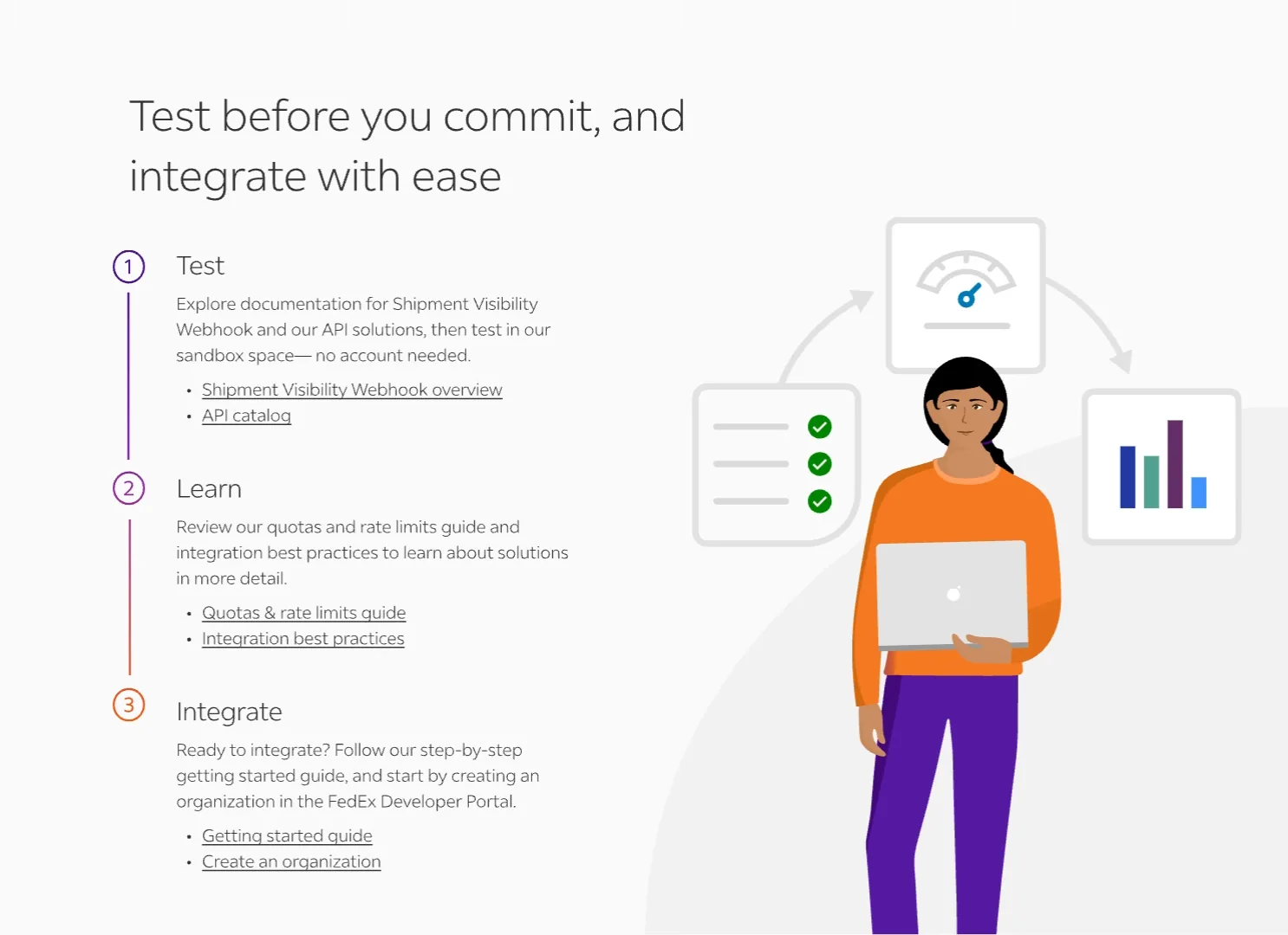 FedEx Developer Platform, UI motion 02