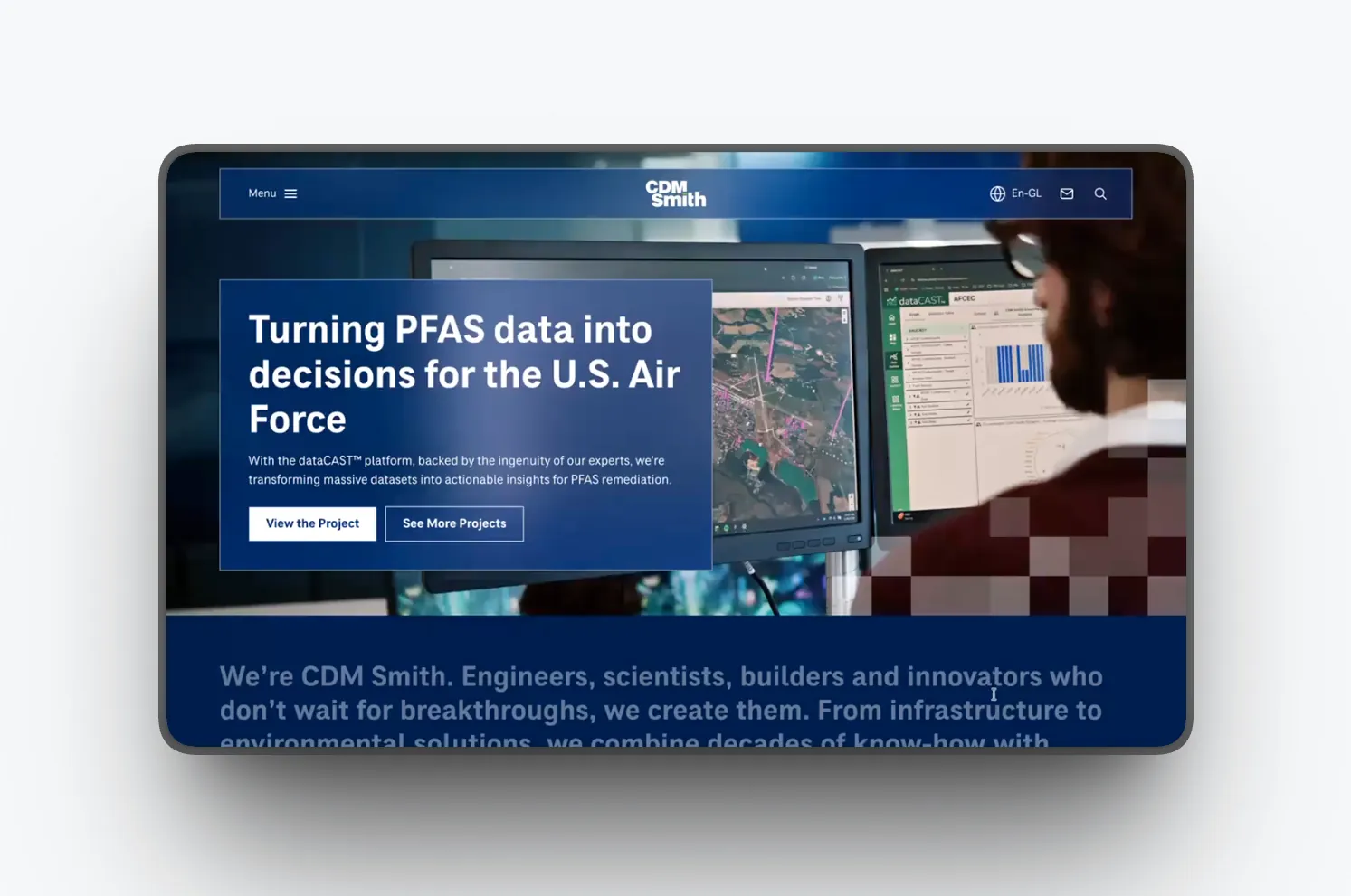 CDM Smith digital transformation — enterprise website redesign