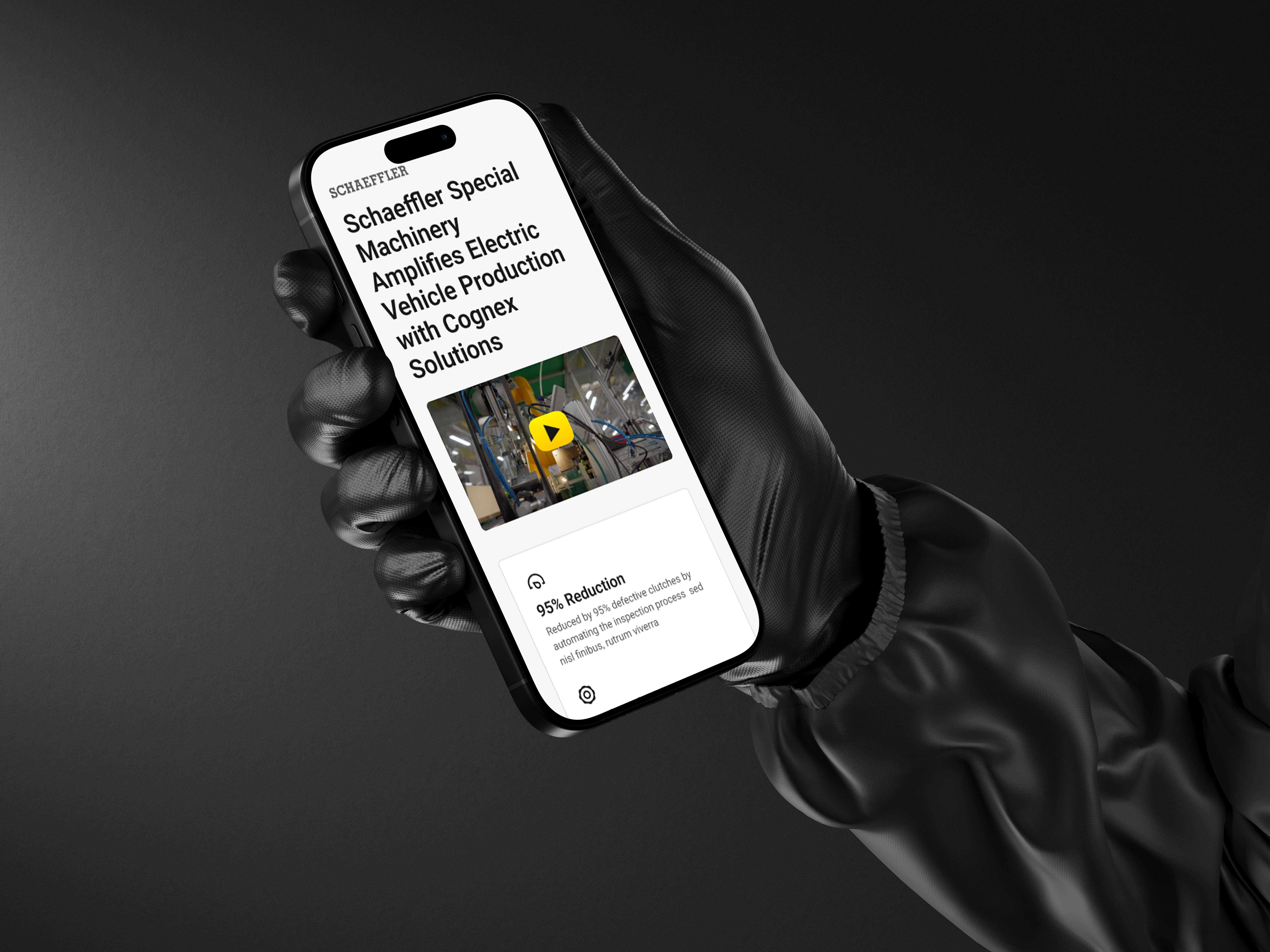 Cognex Schaeffler case study on iPhone