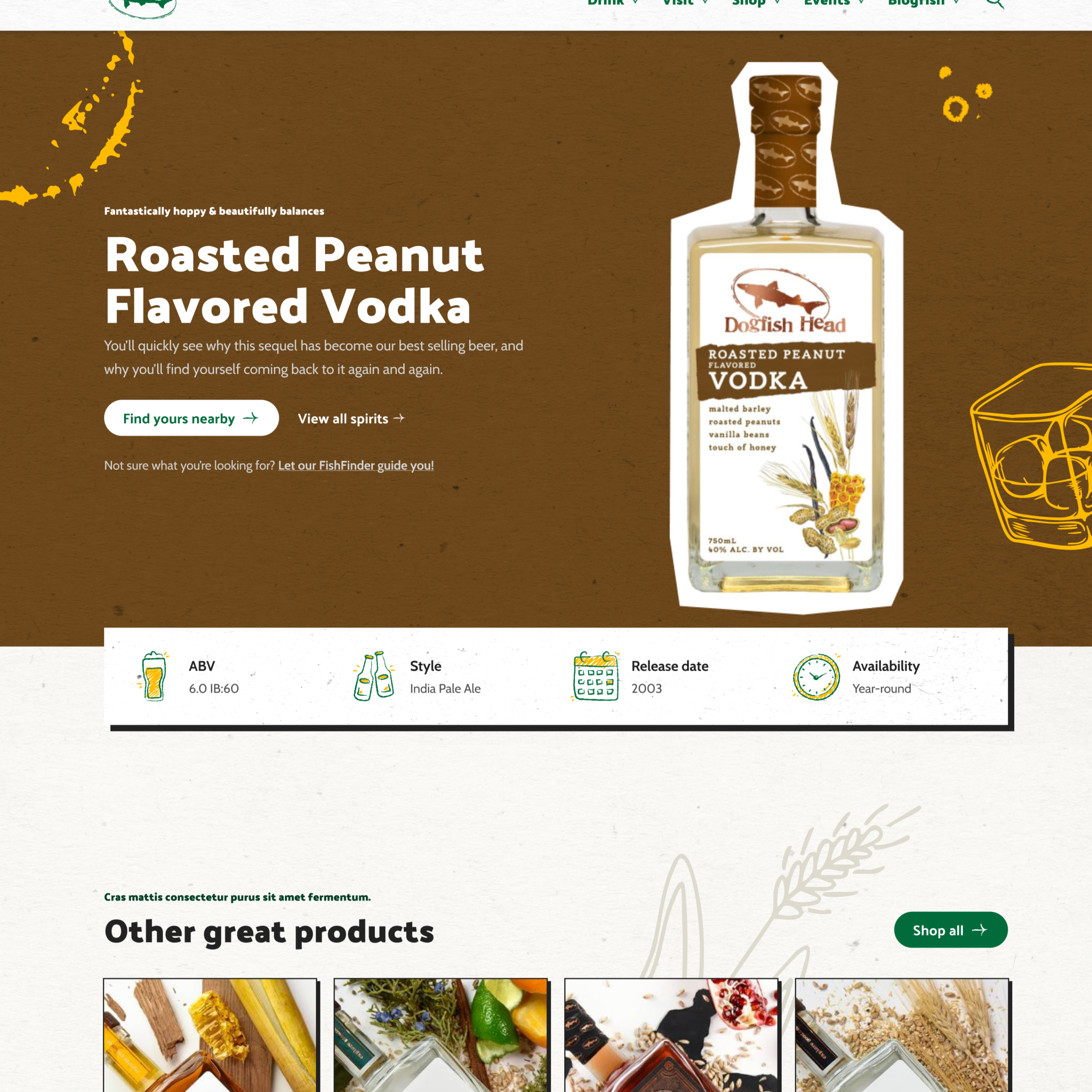 Dogfish Head visual direction exploration — brand expression at scale