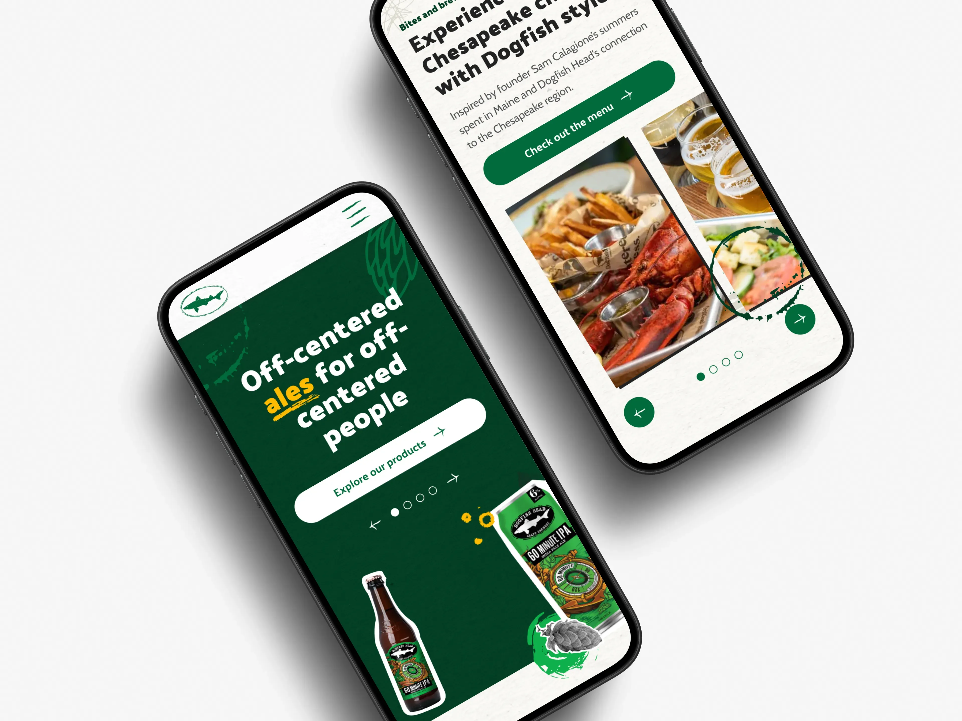 Dogfish Head 60 Minute IPA campaign visuals