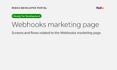 FedEx webhooks introduction and setup pathway