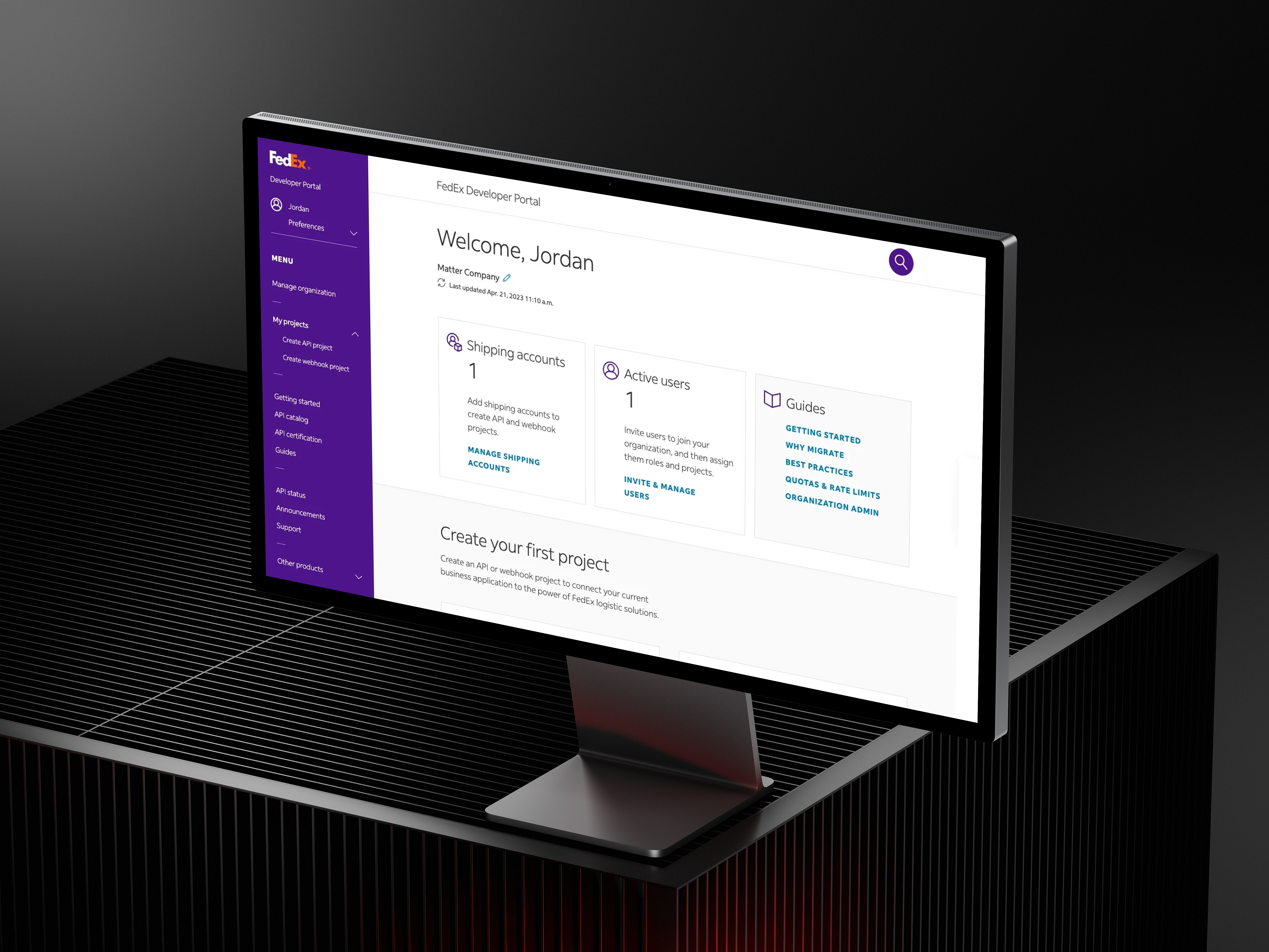 API status overview